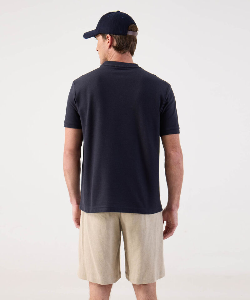 Camiseta Clásica con Detalle Bordado Para Hombre