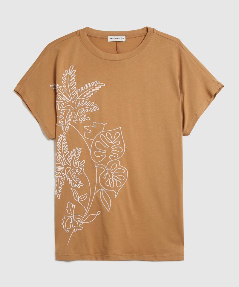 Camiseta Para Mujer Curby Con Bordado
