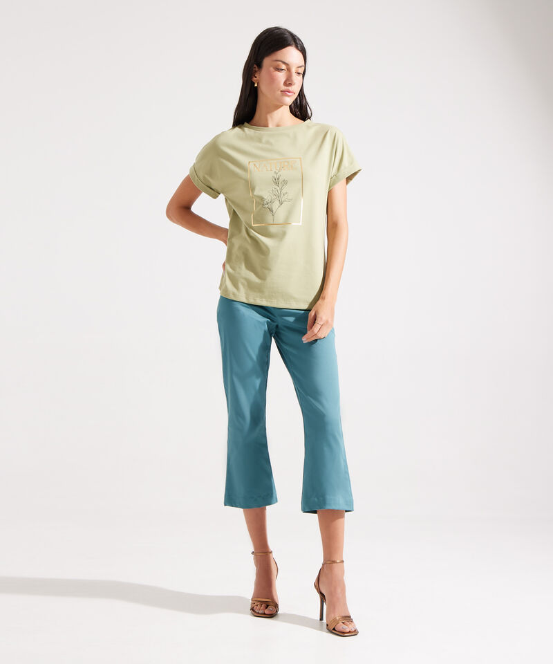 Camiseta Estampada con Guardapolvos