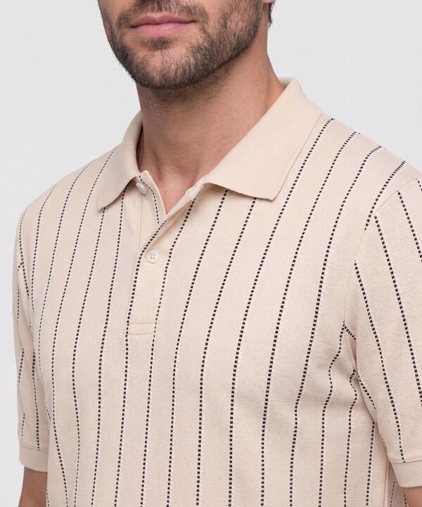 Polo Hombre Manga Corta con Cuello de Rib