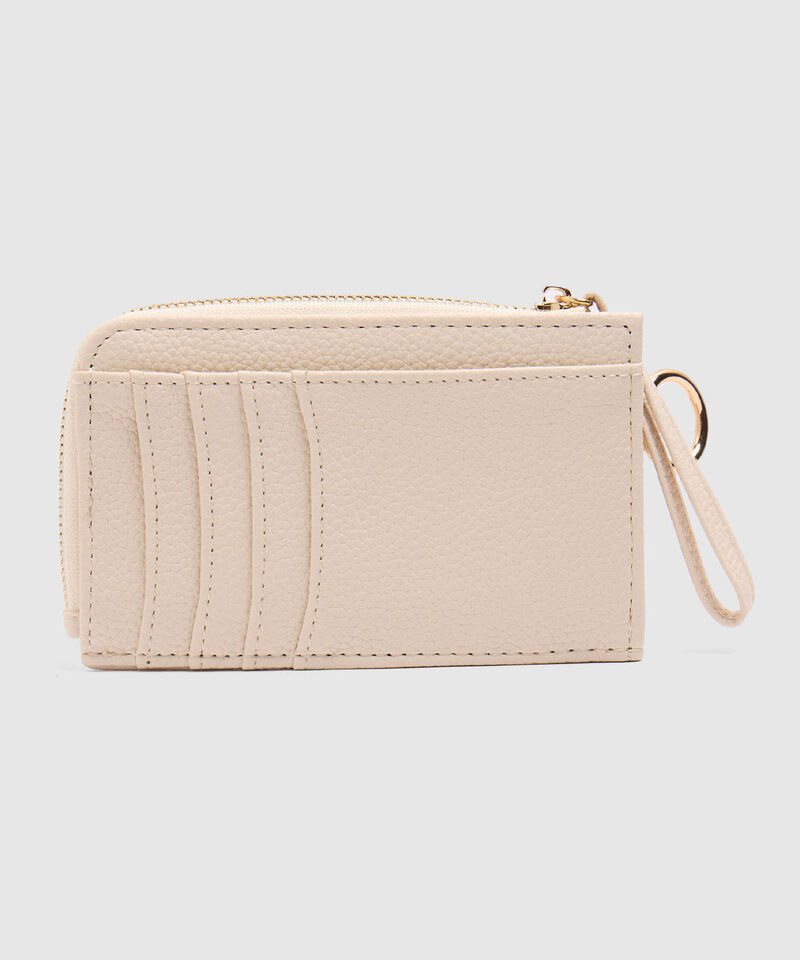 Billetera Con Llavero Y Textura Para Mujer