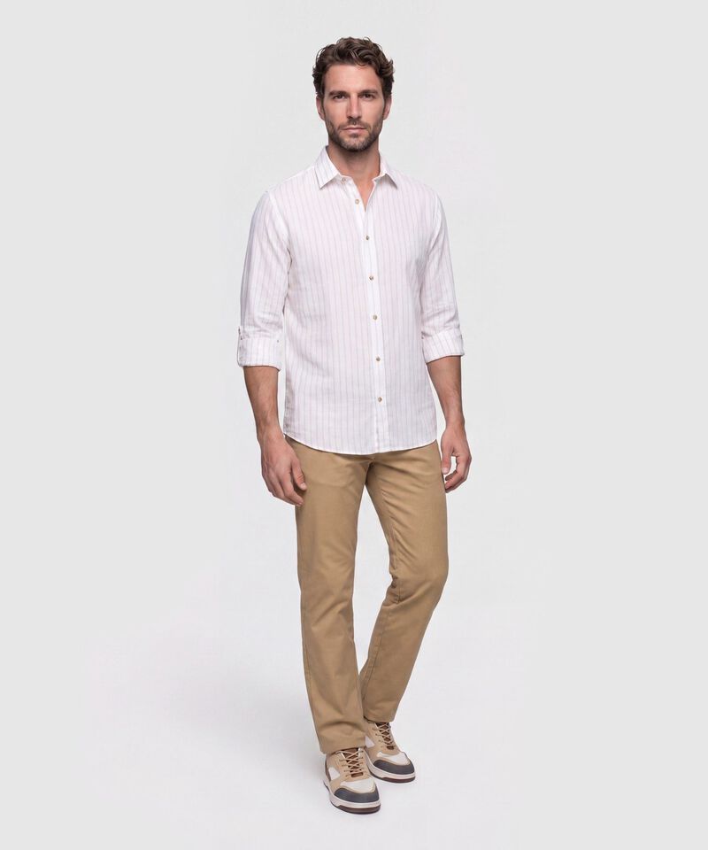Camisa Casual a Rayas para Hombre