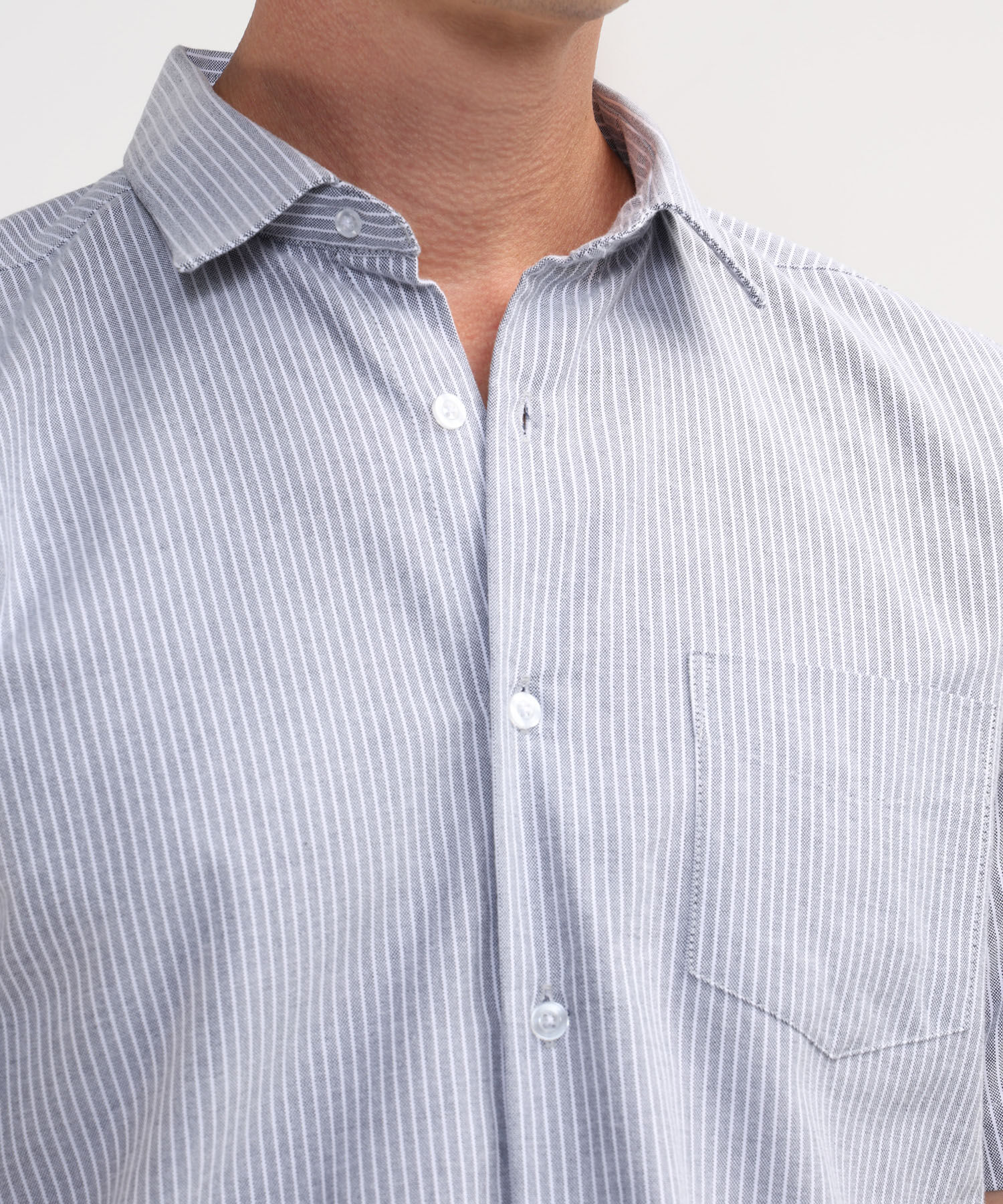 Camisa Manga Corta Preteñida Regular Fit