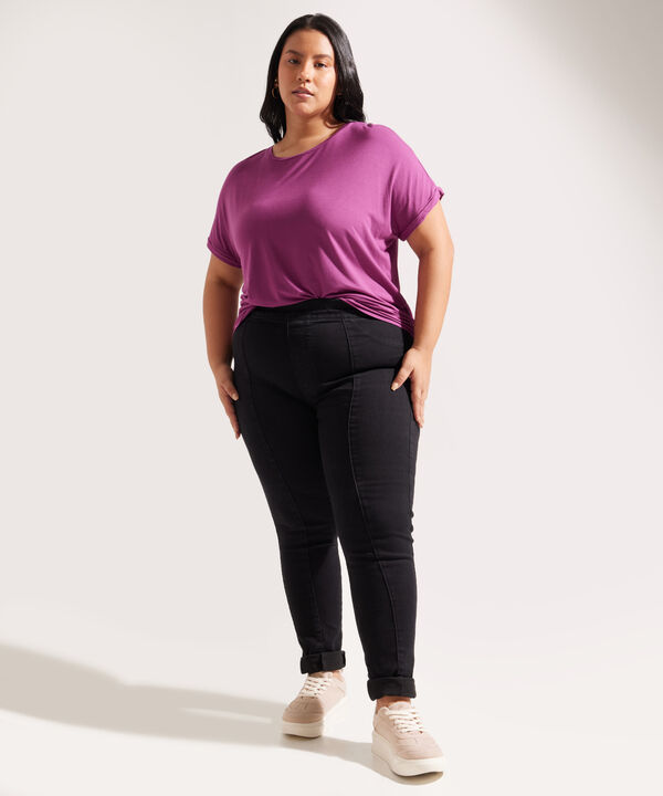 Jegging Tiro Alto Tono Negro image number null