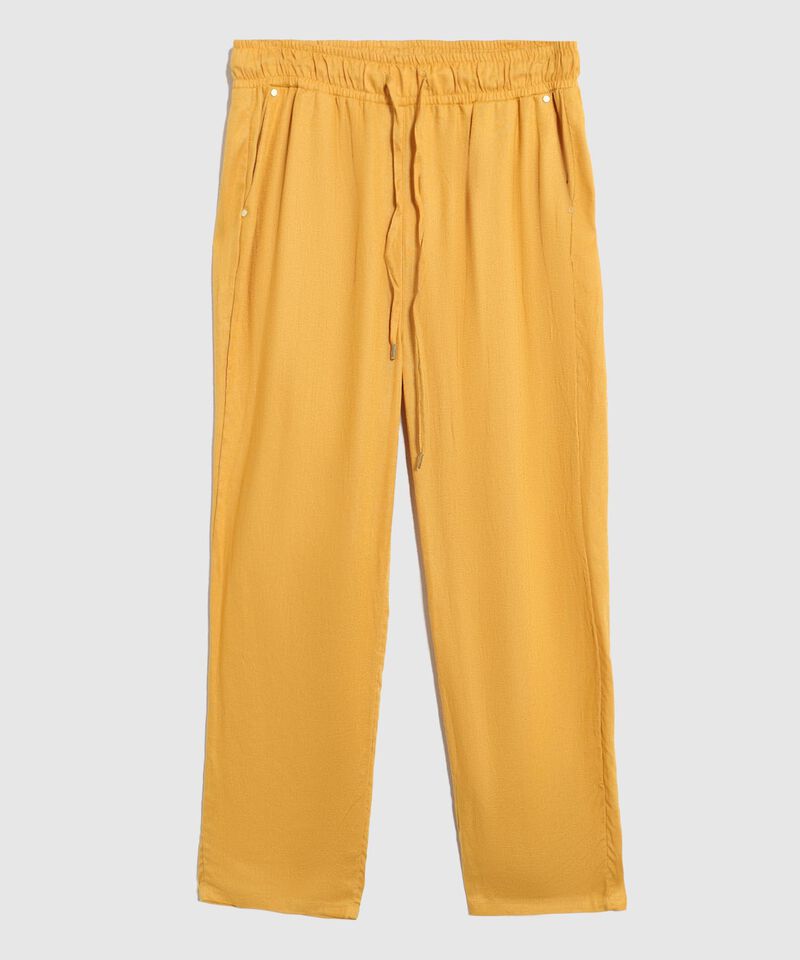 Pantal&oacute;n Fluido con Ajuste de Cord&oacute;n para Mujer