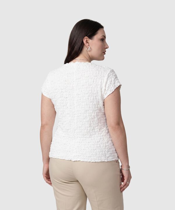 Camiseta De Textura Ligera Para Mujer Curvy