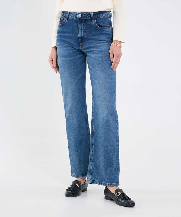 Jeans Straight Tono Medio image number null