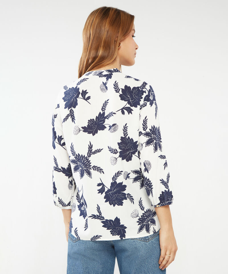 Blusa Manga 3/4 Estampada