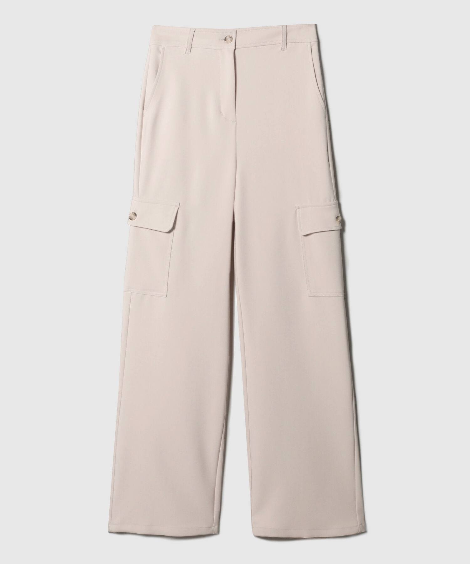 Pantalón Tipo Cargo Unicolor