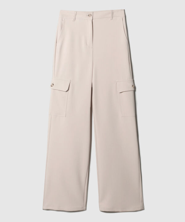 Pantalón Tipo Cargo Unicolor