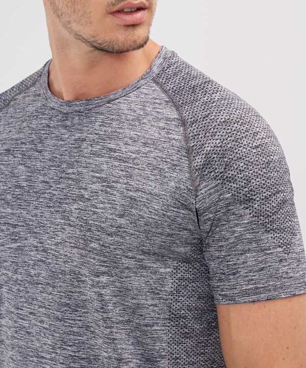 Camiseta Manga Corta Ranglan, Cuello Redondo, Textura Jaspe Sublimada image number null