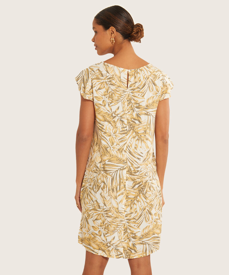 Vestido Manga Corta Estampado