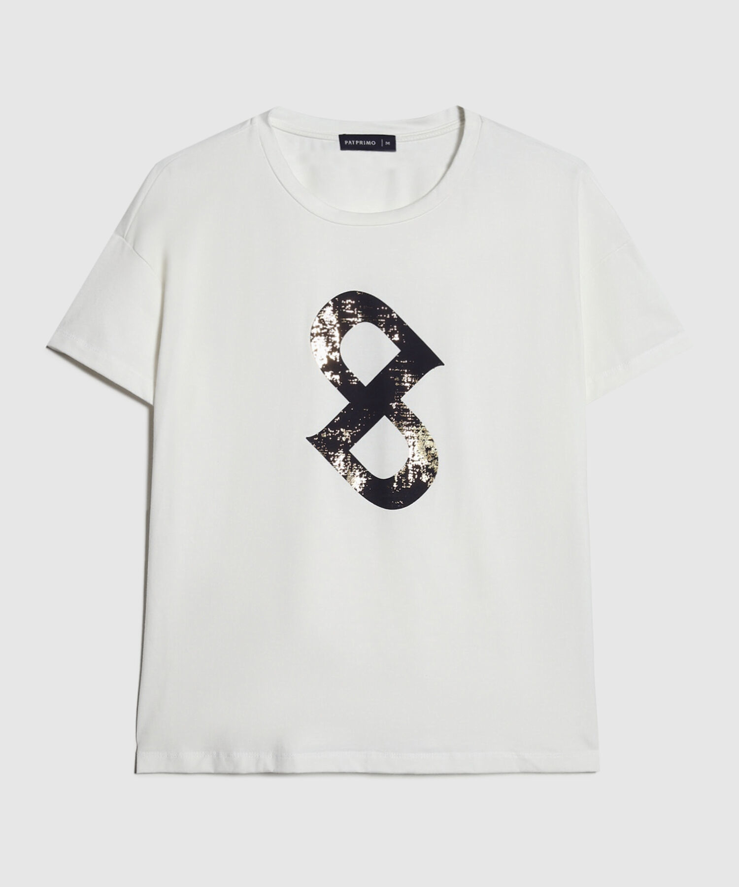 Camiseta Estampado Metalizado