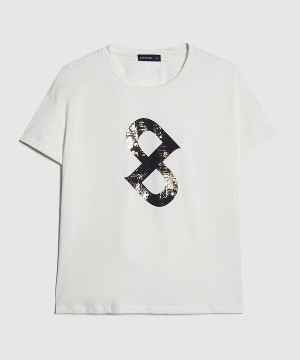 Camiseta Estampado Metalizado image number null
