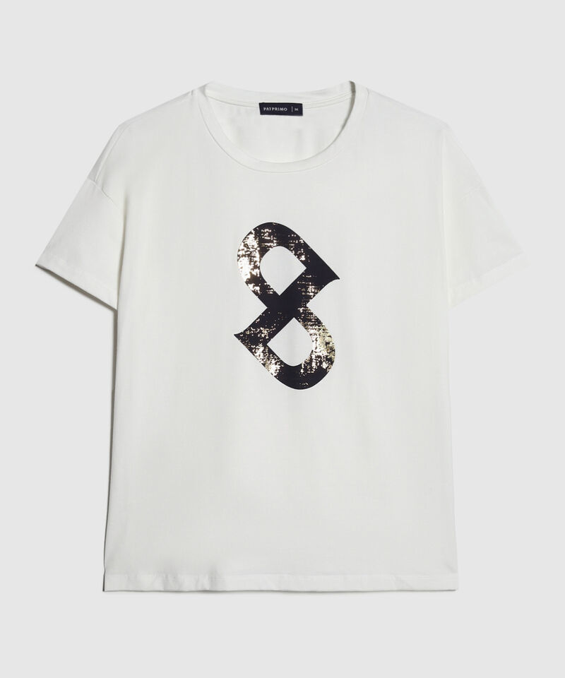 Camiseta Estampado Metalizado
