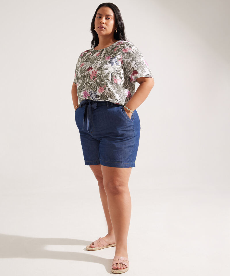 Blusa Manga Corta Estampada