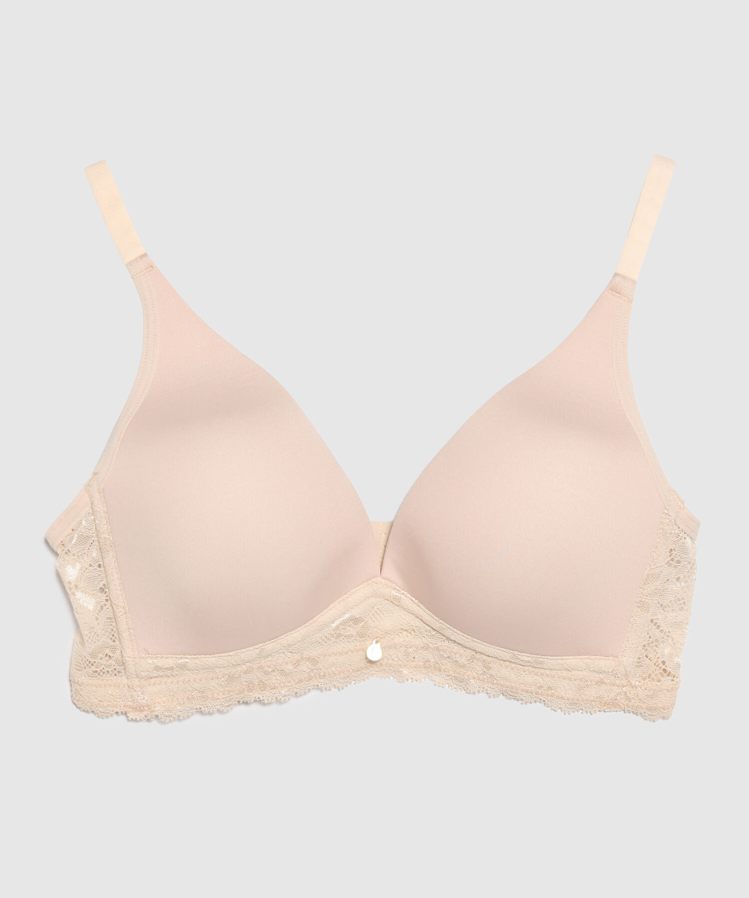 Brasier Con Copa Triangular Con Encaje En Base