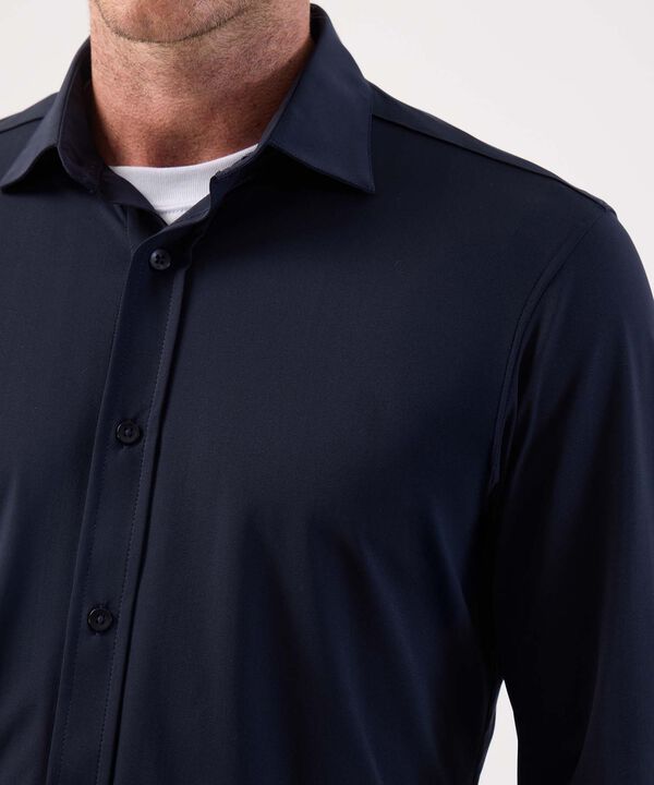 Camisa de Manga Larga Elástica para Hombre Elegante image number null