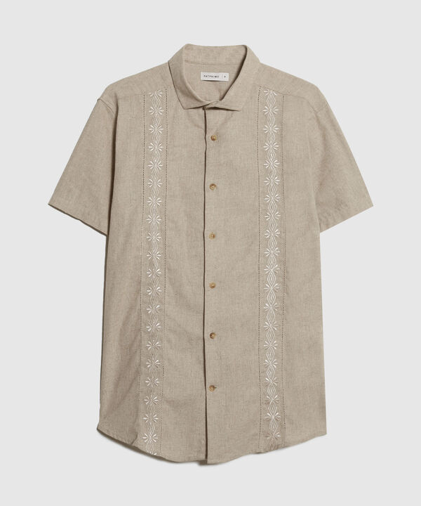Guayabera en Efecto Lino