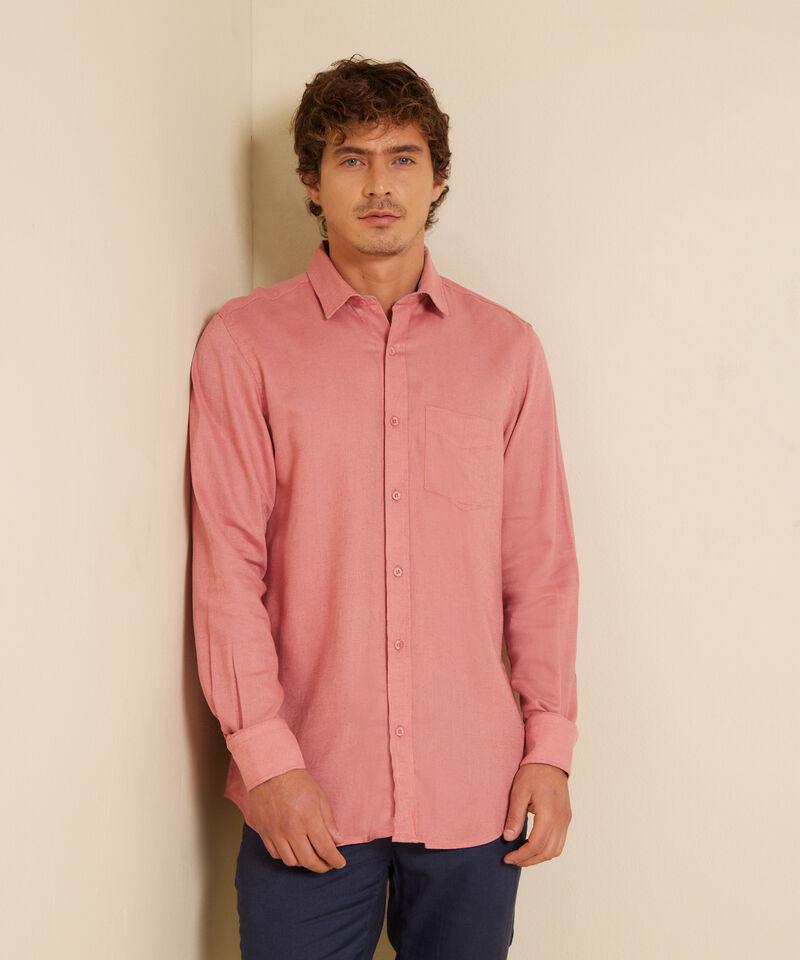 Camisa Unicolor Manga Larga