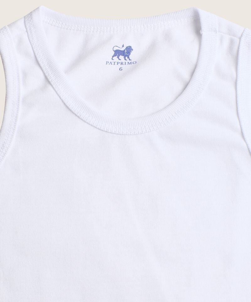 Camiseta Interior Esqueleto Niño Unicolor