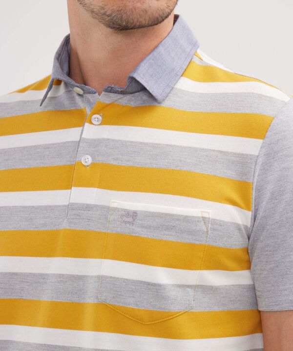 Polo Preteñida, Cuello Maquina Con Bolsillo image number null