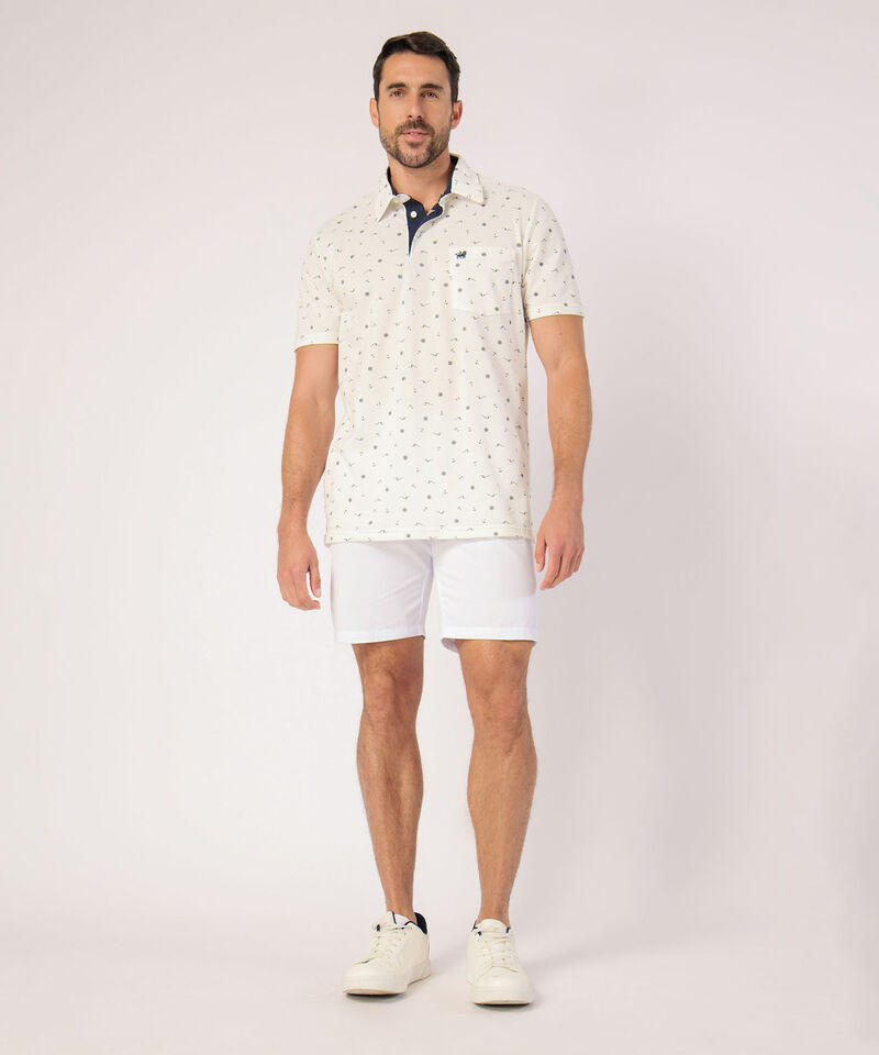 Polo Con Microestampado 