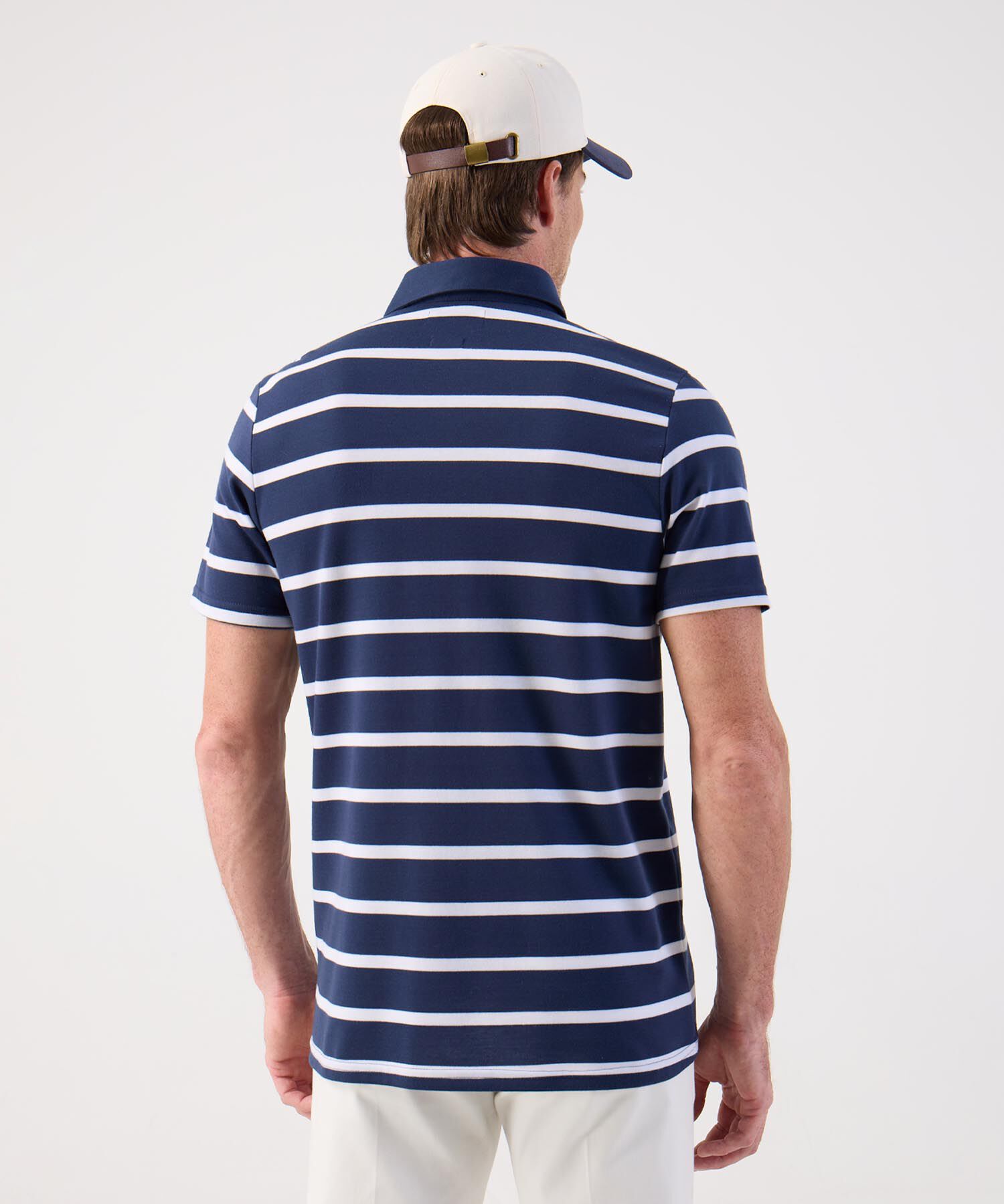 Polo a Rayas Clásico con Bolsillo Para Hombre