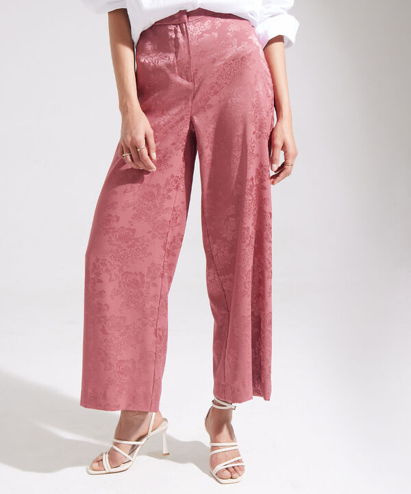 Pantalón Fluido Unicolor image number null