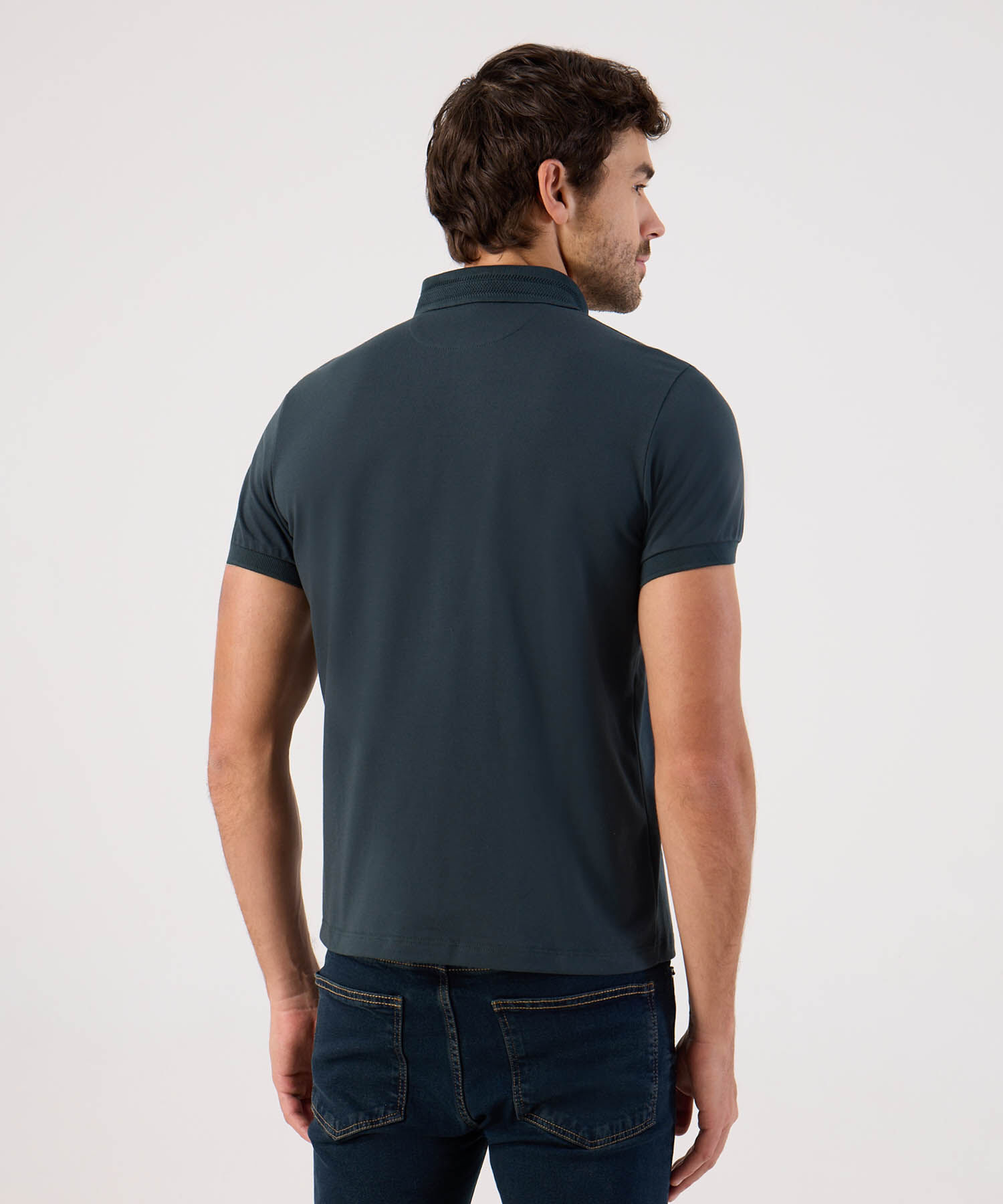 Polo Slim Fit Con Detalles En Contraste