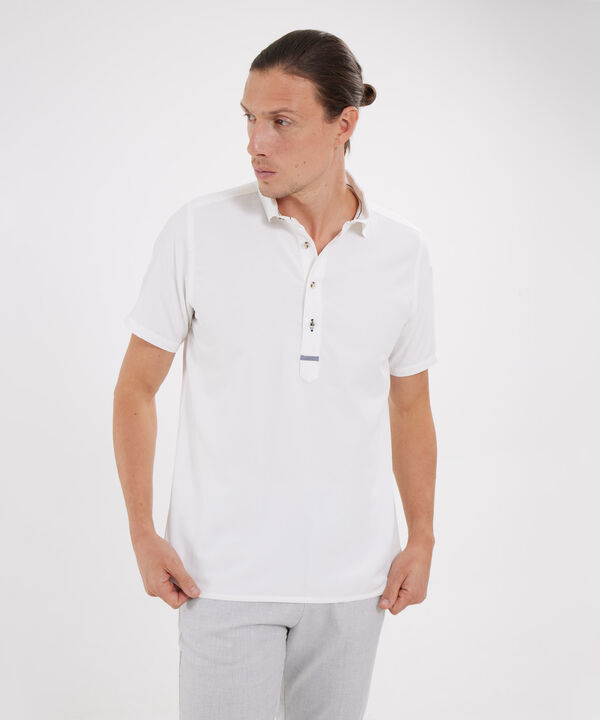 Camisa Manga Corta Con Media Pechera image number null