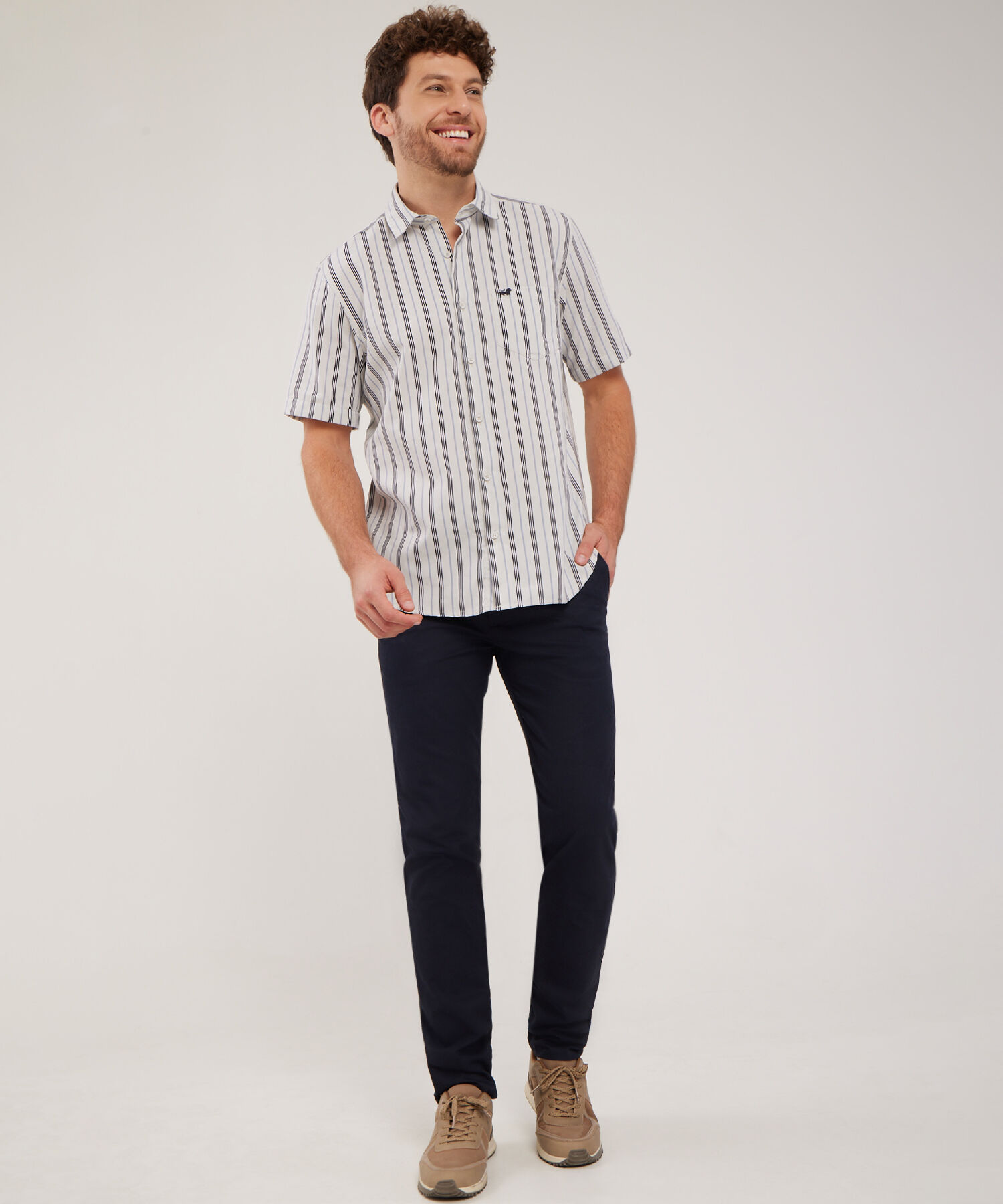 Pantalon Chino Basico Contraste - Nuevo Fit- Slim