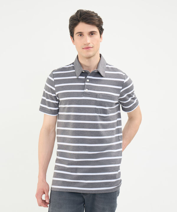 Polo Cuello Duro con Franjas image number null