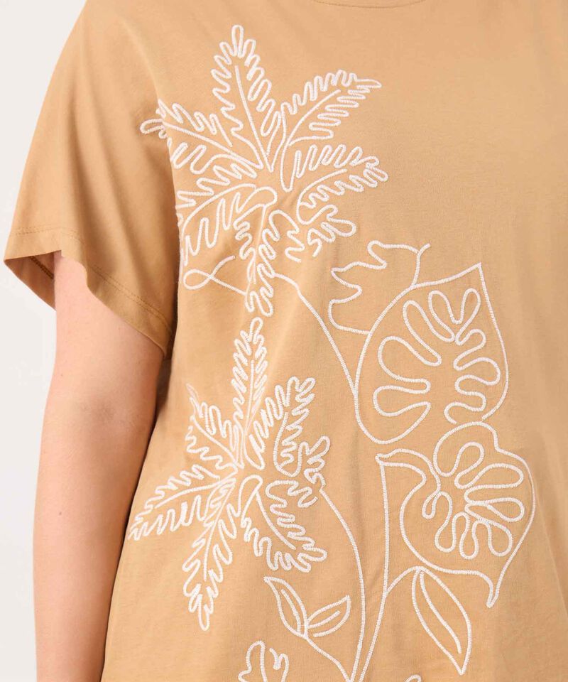 Camiseta Para Mujer Curby Con Bordado