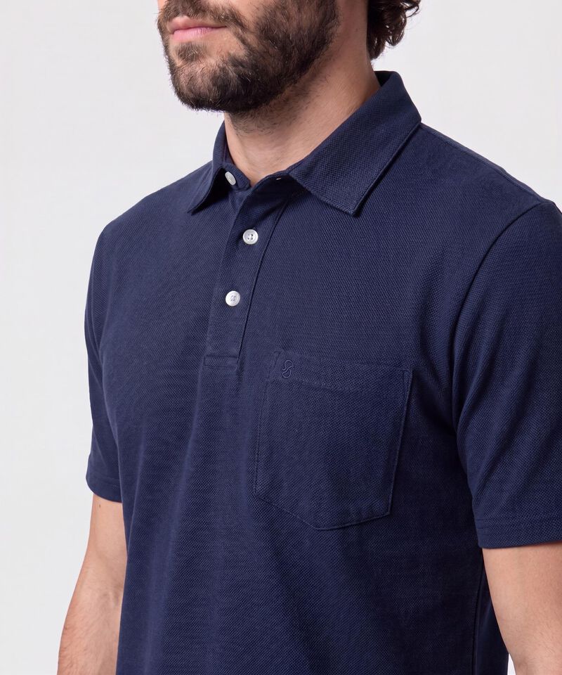 Polo Con Bolsillo De Parche Para Hombre