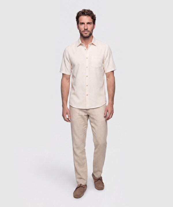 Camisa Manga Corta con Bolsillo Hombre