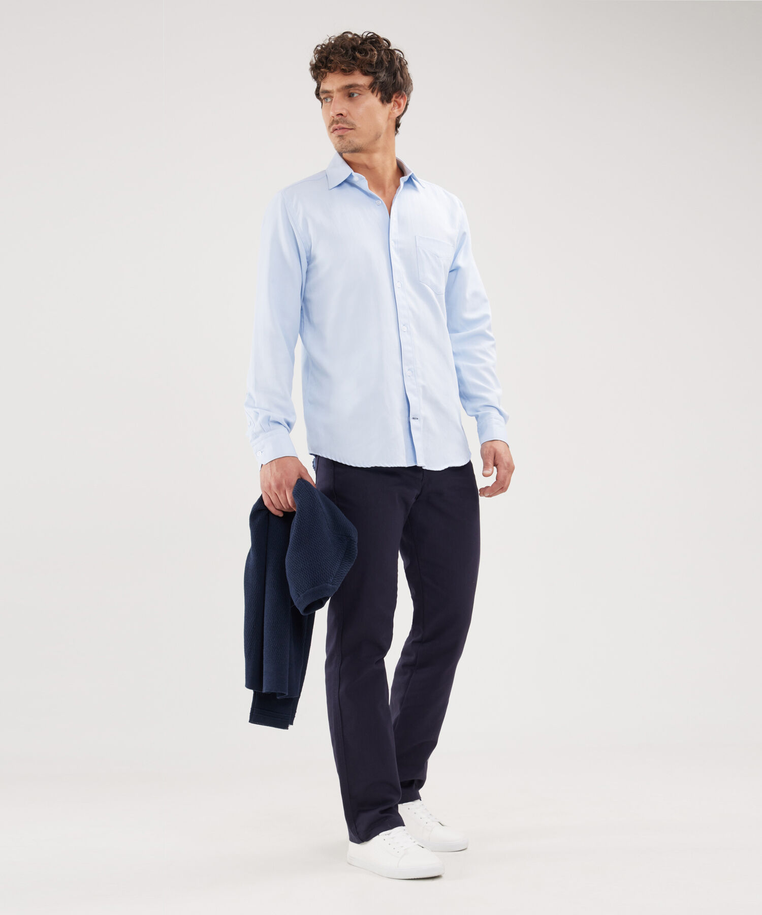 Camisa Corbatera Manga Larga