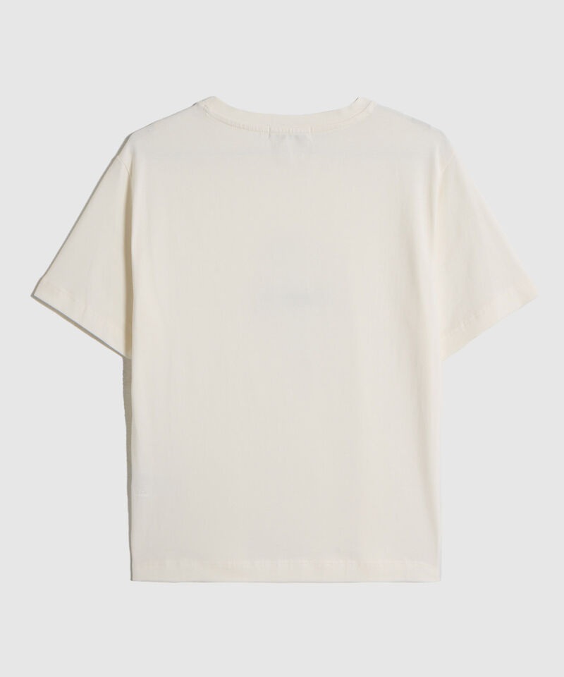 Camiseta Estampada Cuello Redondo Para Mujer