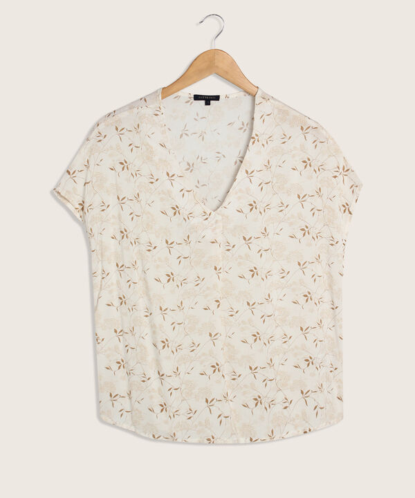 Blusa Manga Corta Con Prense
