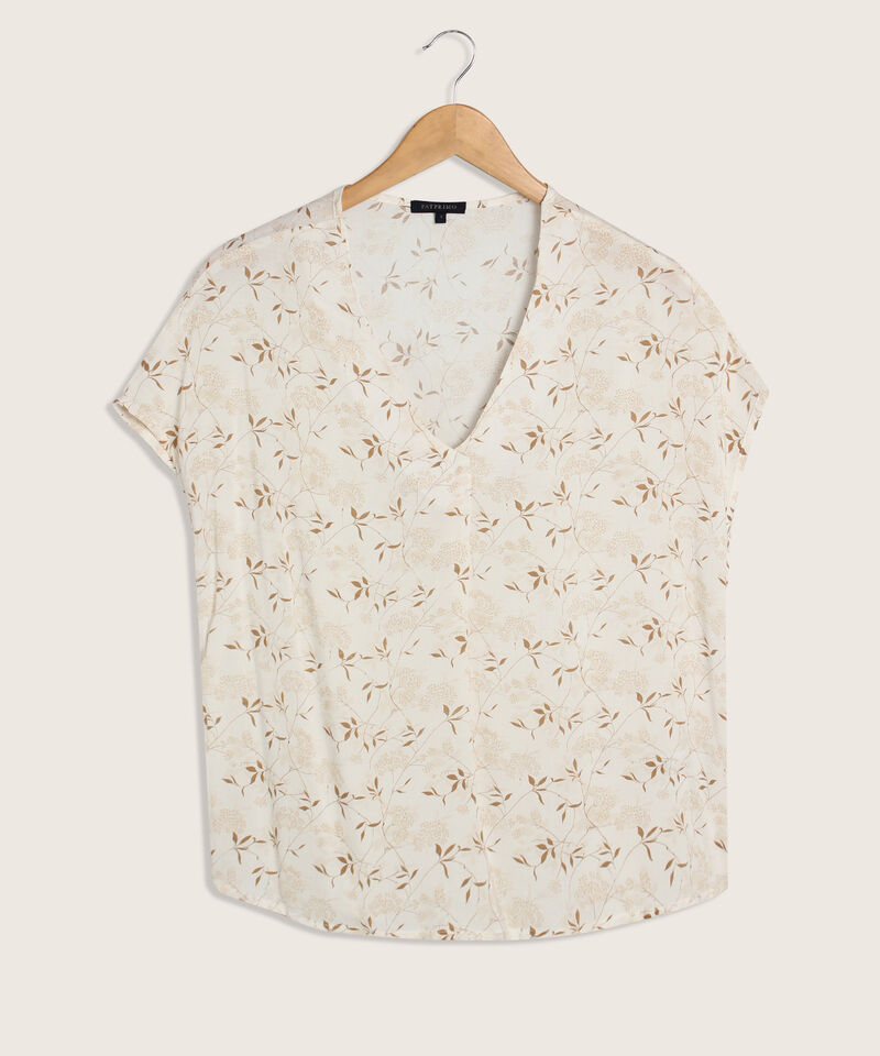 Blusa Manga Corta Con Prense