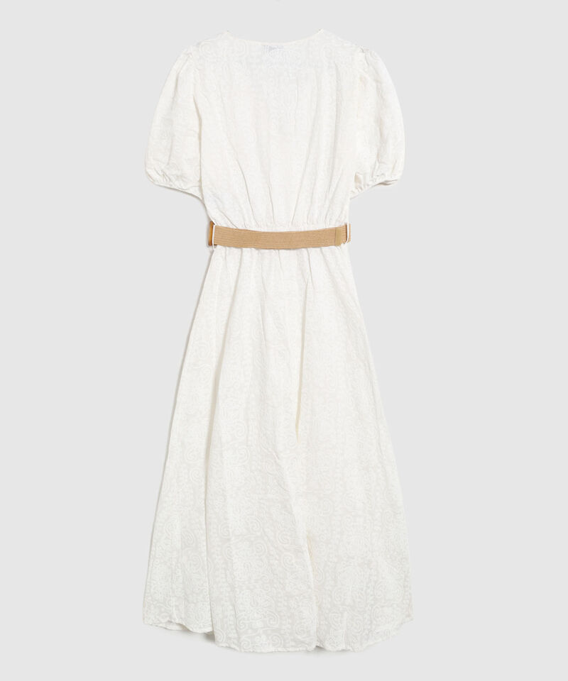 Vestido Largo Cruzado Con Cintur&oacute;n Mujer