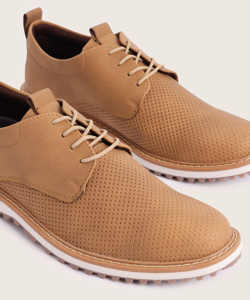 Zapato Casual Oxford Con Textura Para Hombre
