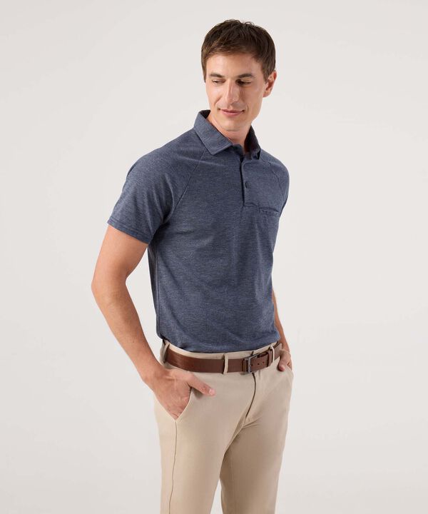Polo Unicolor Con Bolsillo