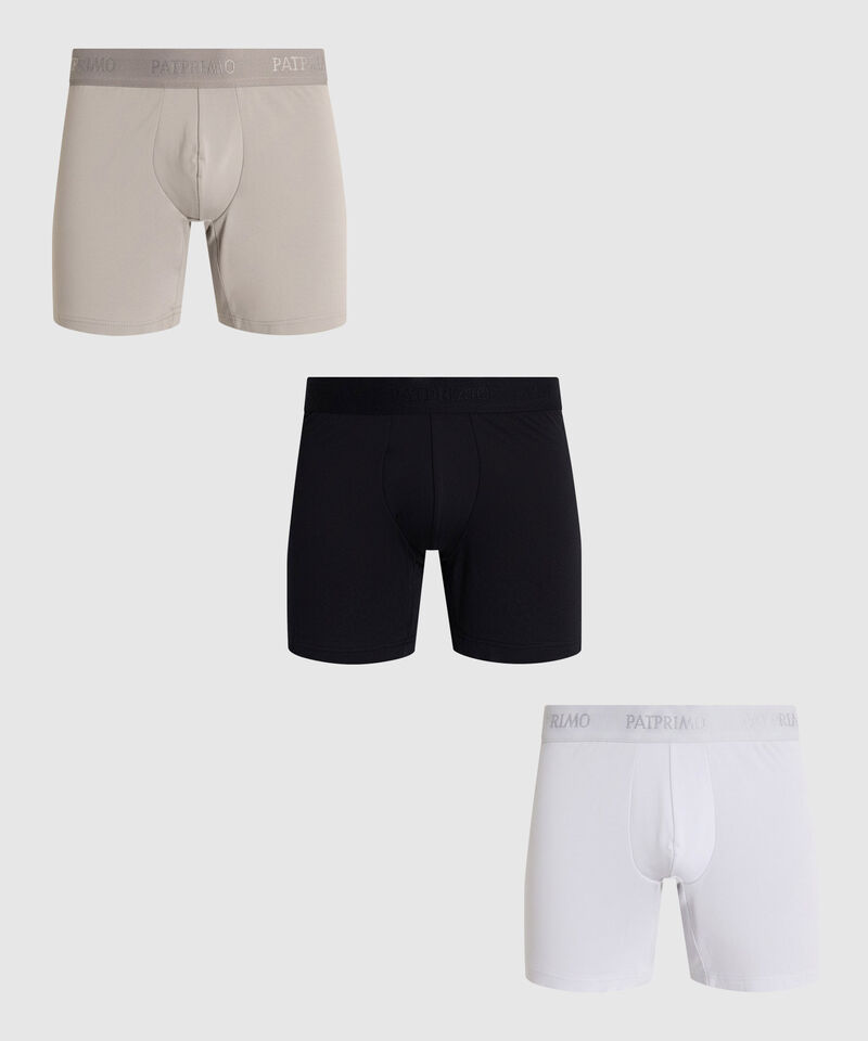 Pack X3 De B&oacute;xer Para Hombre Con El&aacute;stico Contramarcado