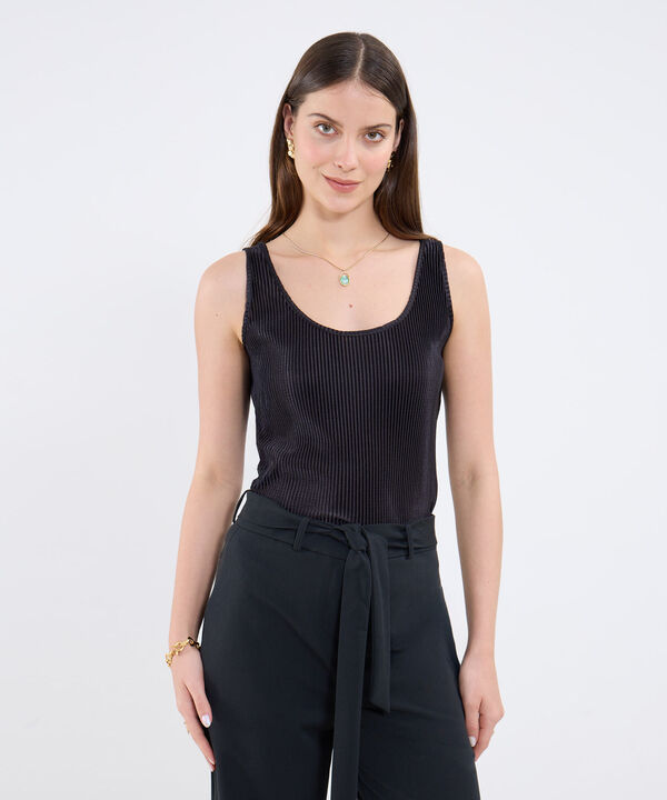 Blusa Texturizada Manga Sisa image number null