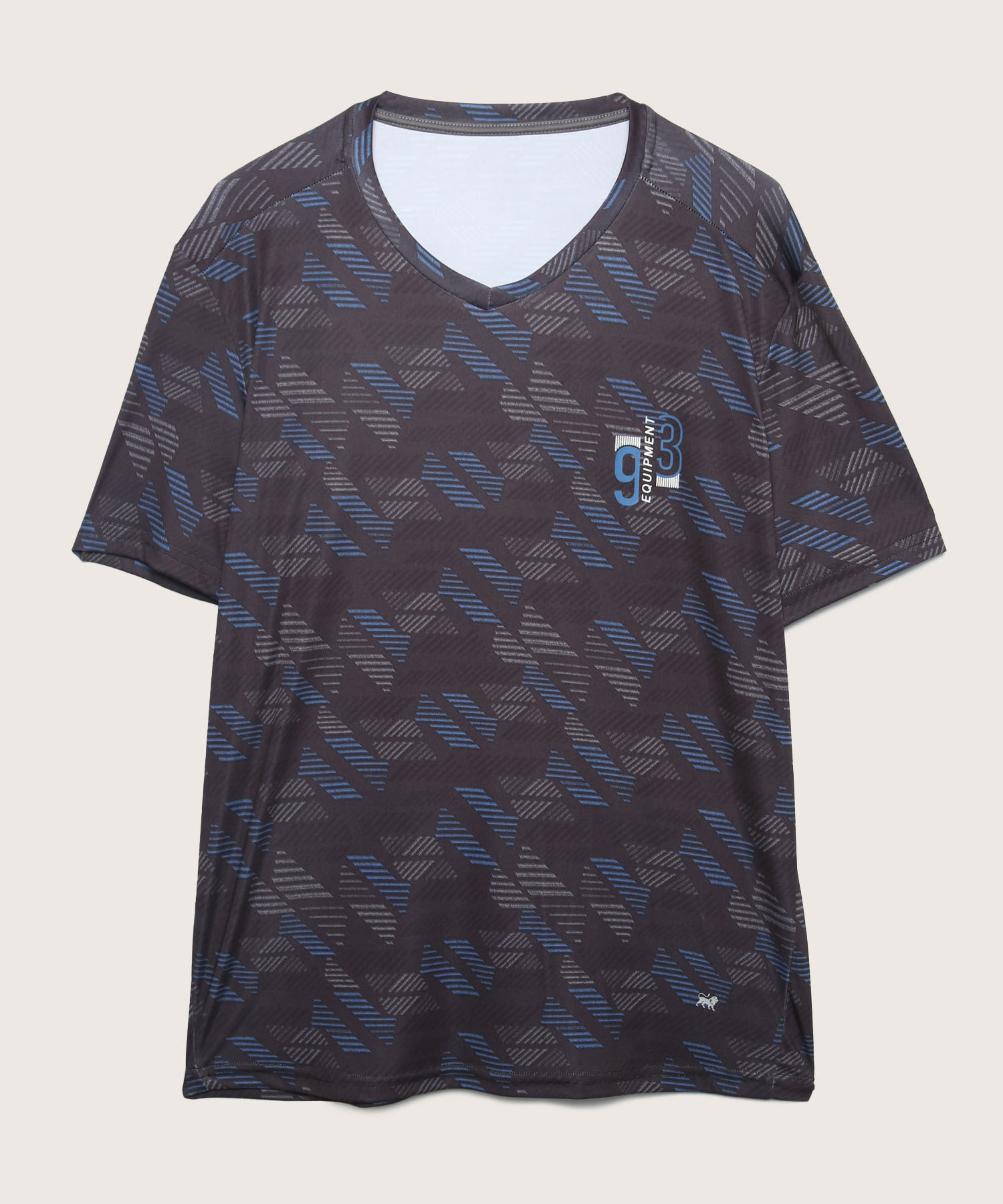 Camiseta Manga Corta, Cuello V Sublimada Con Screen