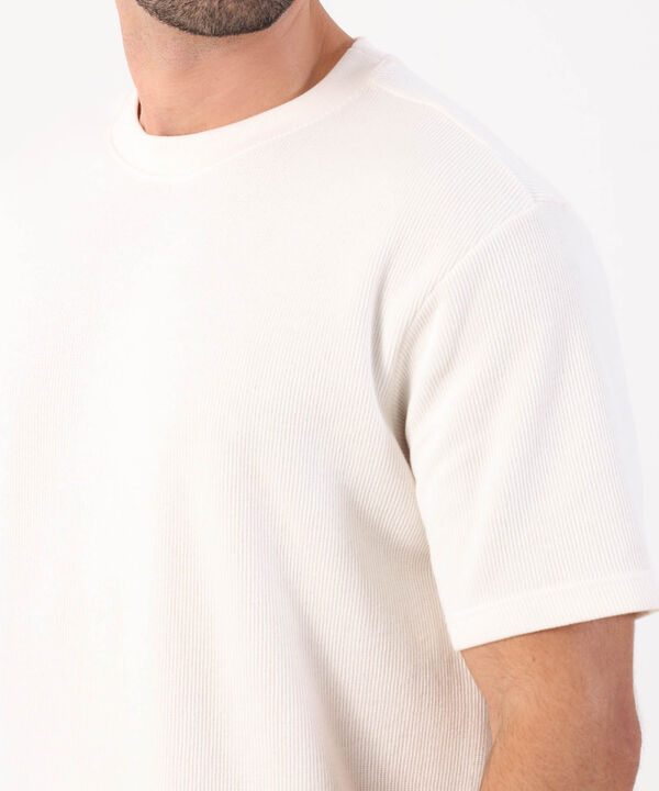 Camiseta Texturizada De Cuello Redondo Para Hombre
