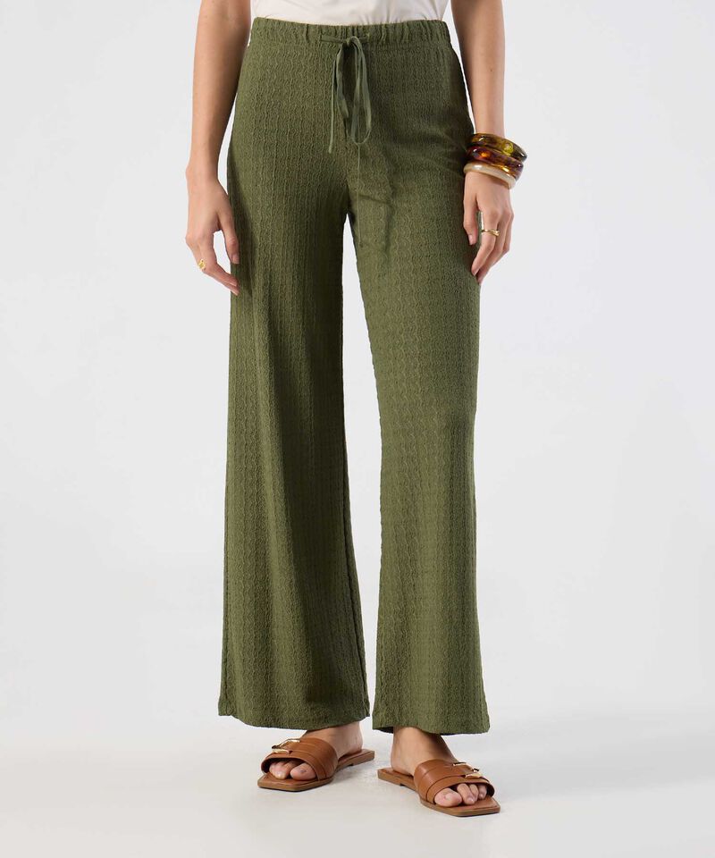 Pantal&oacute;n Tejido Amplio C&oacute;modo Para Mujer