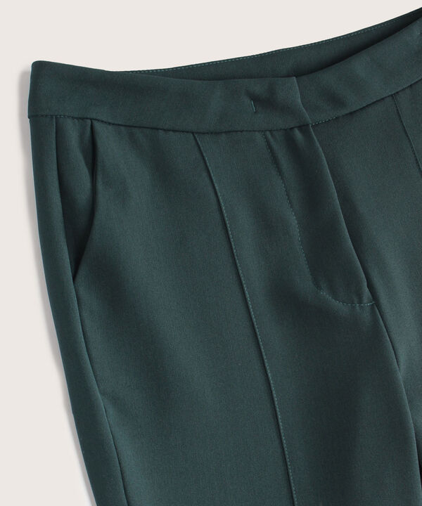 Pantalón Unicolor Con Bolsillos image number null
