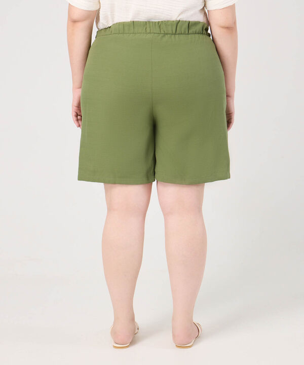 Bermuda Cintura El&aacute;stica Para Mujer Curvy